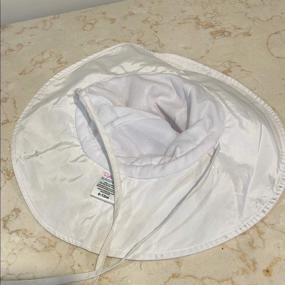 White Ruffle Butts Sun Hat - Picture 4 of 4